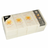 250 Servietten, 3-lagig 1/8-Falz 33 cm x 33 cm Good Morning