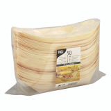 50 Fingerfood - Schalen, Holz pure 21,5 cm x 10 cm Schiffchen