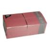 250 Servietten, 3-lagig 1/8-Falz 33 cm x 33 cm bordeaux