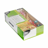 100 Fingerfood - Picker 12 cm farbig sortiert Pearl