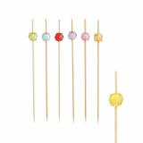 100 Fingerfood - Picker 12 cm farbig sortiert Square