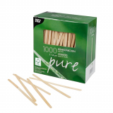 1000 Rührstäbchen, Holz pure 14 cm x 5 mm