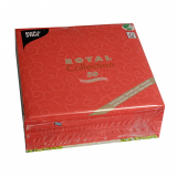 50 Servietten ROYAL Collection 1/4-Falz 40 cm x 40 cm rot Casali