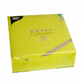 50 Servietten ROYAL Collection 1/4-Falz 40 cm x 40 cm limonengrün Casali