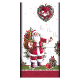 Tischdecke, stoffähnlich, Airlaid 120 cm x 180 cm HoHoHo