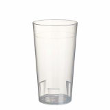 10 Mehrweg-Trinkbecher 0,3 l Ø 7 cm · 13 cm transluzent unzerbrechlich