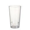 10 Mehrweg-Trinkbecher 0,3 l Ø 7 cm · 13 cm transluzent unzerbrechlich