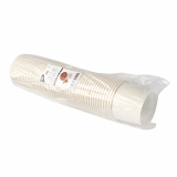 50 Suppenbecher, Pappe To Go rund 500 ml Ø 11 cm · 8,3 cm weiss