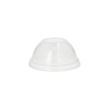 50 Dom-Deckel Hurricane, PET rund Ø 7,8 cm · 3,8 cm glasklar ohne Lochung