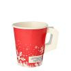 50 Trinkbecher mit Henkel, Pappe 0,2 l Ø 8 cm · 9,3 cm Winter Time