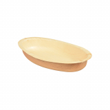 25 Schalen, Palmblatt pure oval 300 ml 20 cm x 12,5 cm x 3 cm
