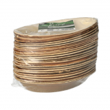 25 Teller, Palmblatt pure oval 18 cm x 11,5 cm x 3 cm