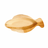 25 Teller, Palmblatt pure 24 cm x 11 cm x 2,5 cm Fisch
