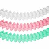 Girlande, Papier Ø 16 cm · 3,65 m farbig sortiert Pastel