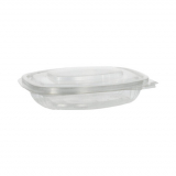 50 Feinkost- und Salatschalen mit Klappdeckeln, PLA pure 250 ml 3,1 cm x 16,1 cm x 13,2 cm glasklar