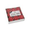 18 Teelichte Ø 39 mm · 15 mm rot