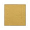 20 Servietten, 3-lagig 1/4-Falz 25 cm x 25 cm gold