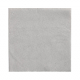 100 Servietten, 1-lagig 1/4-Falz 33 cm x 33 cm hellgrau