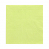 100 Servietten, 1-lagig 1/4-Falz 33 cm x 33 cm limonengrün