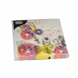 20 Servietten, 3-lagig 1/4-Falz 33 cm x 33 cm Birthday Gifts