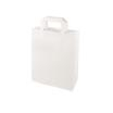 50 Tragetaschen, Papier 28 cm x 22 cm x 10 cm weiss mit Tragegriff