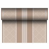 Tischläufer, stoffähnlich, PV-Tissue Mix ROYAL Collection 24 m x 40 cm braun Elegance