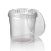 30 Feinkostbecher, PP 770 ml Ø 11,8 cm · 11,3 cm transparent mit Originalitätsverschluss