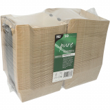 50 Burgerboxen, Pappe pure 7,8 cm x 11,5 cm x 11 cm Good Food groß