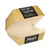 50 Burgerboxen, Pappe pure 7,8 cm x 11,5 cm x 11 cm Good Food groß