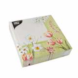 50 Servietten, 3-lagig 1/4-Falz 40 cm x 40 cm Florentina