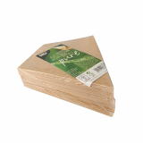 50 Pommes-Frites-Spitztüten mit Dip-Ecke, Pappe pure 23,5 cm x 19 cm braun/weiss Füllinhalt 150 g