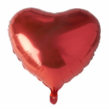 Folienluftballon Ø 45 cm rot Heart large