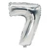 Folienluftballon 35 cm x 20 cm silber 7