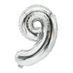 Folienluftballon 35 cm x 20 cm silber 9