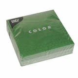 50 Servietten, 3-lagig 1/4-Falz 33 cm x 33 cm dunkelgrün