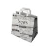 50 Tragetaschen, Papier 25 cm x 26 cm x 17 cm Newsprint mit Tragegriff