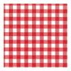 100 Servietten, 3-lagig 1/4-Falz 33 cm x 33 cm rot Vichy Karo