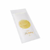 520 Bestecktaschen 20 cm x 8,5 cm weiss Good Morning inkl. weißer Serviette 33 x 33 cm 2-lag.