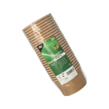 25 Suppenbecher, Pappe rund 230 ml Ø 9,8 cm · 6 cm braun