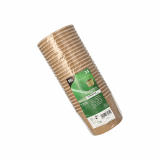 25 Suppenbecher, Pappe rund 350 ml Ø 9,8 cm · 7 cm braun