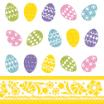 100 Servietten, 3-lagig 1/4-Falz 33 cm x 33 cm Coloured Eggs