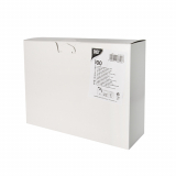100 Bestecktaschen, Airlaid 40 cm x 48 cm weiss mit Besteckfalz