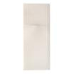 100 Bestecktaschen, Airlaid 40 cm x 48 cm weiss mit Besteckfalz