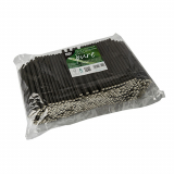 500 Cocktail Trinkhalme, Papier Ø 7 mm · 15 cm schwarz