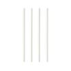 100 Trinkhalme, Papier pure Ø 6 mm · 20 cm weiss