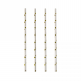 100 Trinkhalme, Papier Ø 6 mm · 20 cm Stars