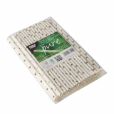 100 Trinkhalme, Papier Ø 6 mm · 20 cm Stars