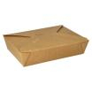 50 Lunchboxen, Pappe pure 1500 ml 4,8 cm x 14 cm x 19,5 cm braun