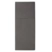 100 Bestecktaschen, Airlaid 40 cm x 48 cm anthrazit Premium mit Besteckfalz