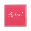 20 Servietten, 3-lagig 1/4-Falz 25 cm x 25 cm fuchsia Apero